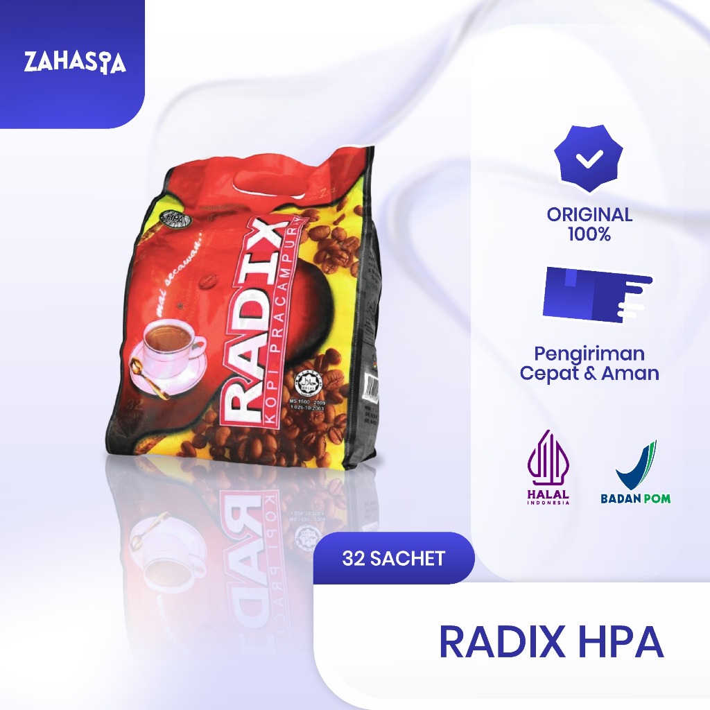 Kopi Radix HPA Malaysia Asli Isi 32 Sachet