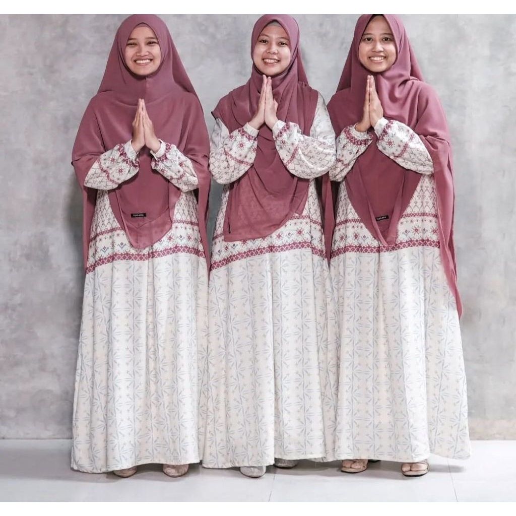 khimar syari ceruty new hijab alila putih