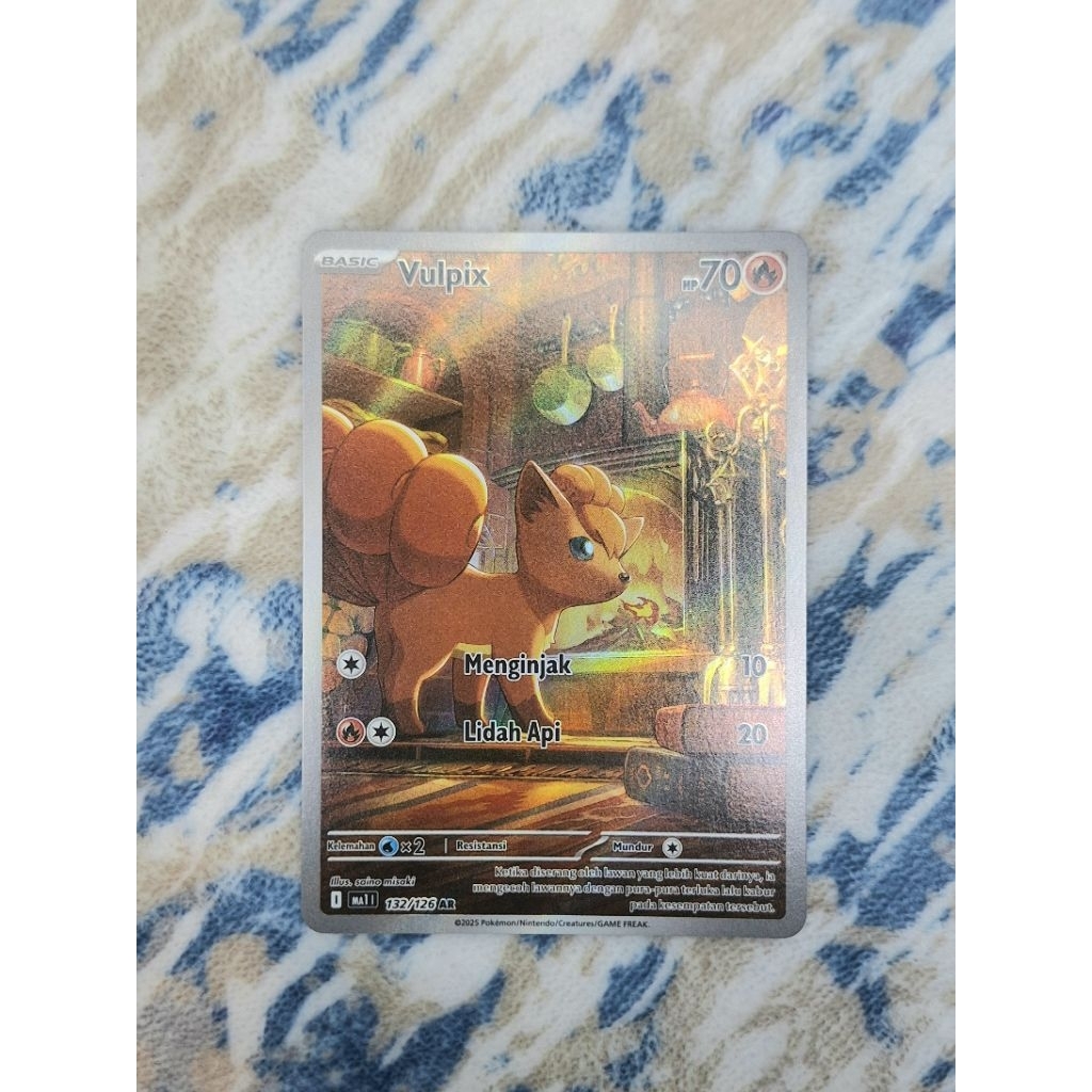 [Pokémon] Vulpix 132/126 AR Evolusi Mega MA1 - TCG_Indonesia [ID]