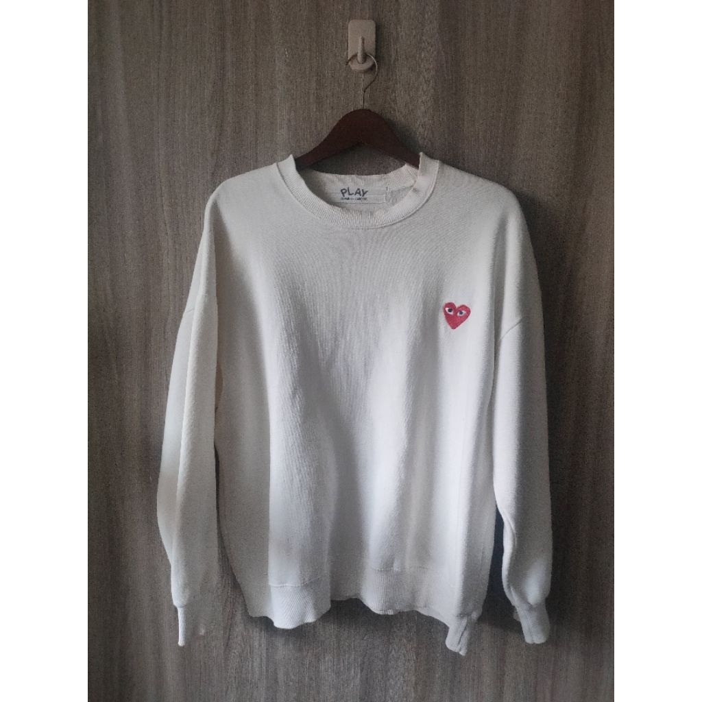 Crewneck CDG Play Logo Red