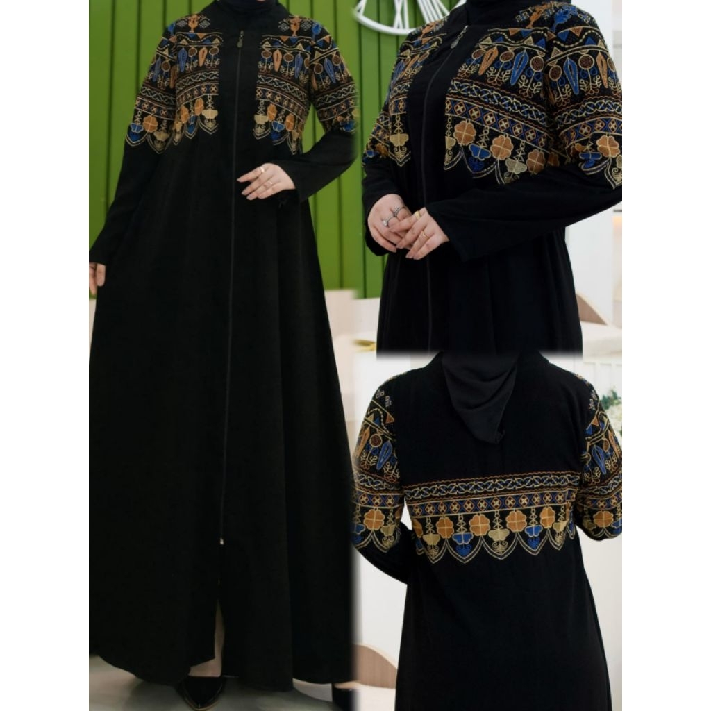 ABAYA TURKEY PREMIUM / ABAYA TURKEY DEWASA / ABAYA TURKEY BORDIR MEWAH / ABAYA JETBLACK PREMIUM