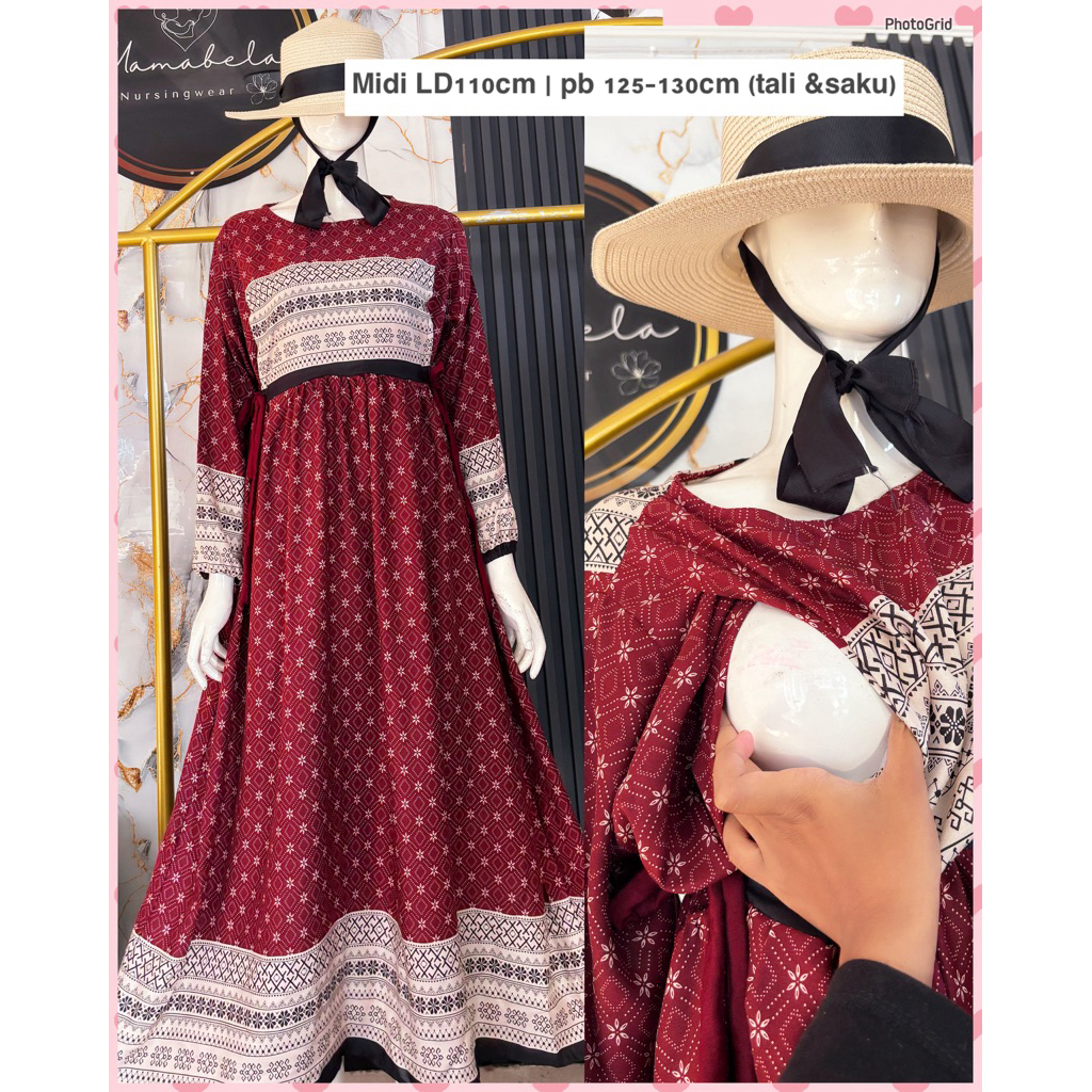 GAMIS BUSUI BUKAAN KANAN KIRI - GAMIS MENYUSUI RAYON KEKINIAN BUKAAN SAMPING - NURSINGWEAR BAJU BUSU