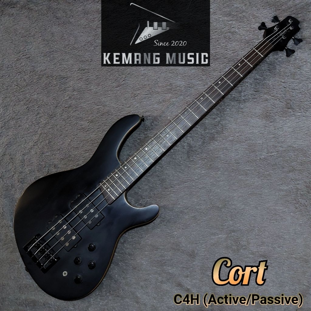 cort c4h artisan bass aktif humbucker bass bekas original bass