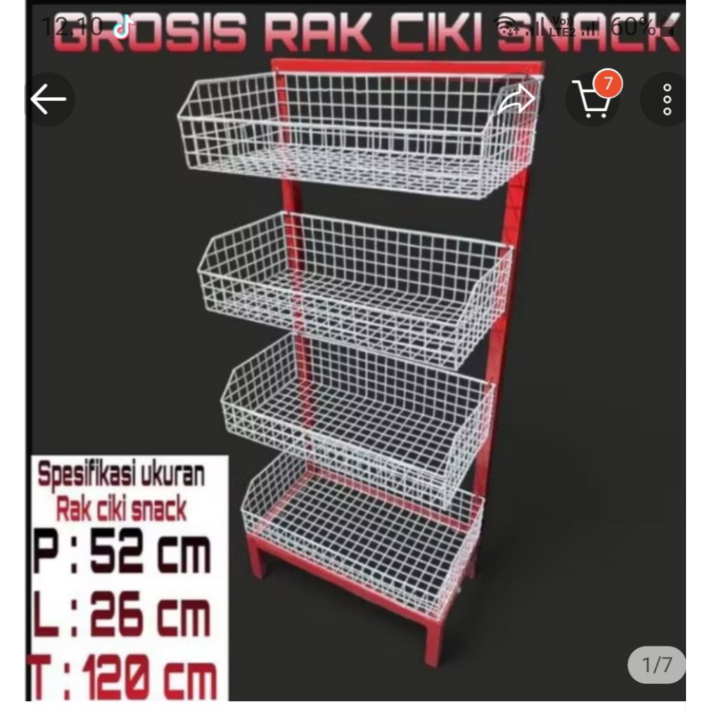 Rak chiki/Rak snak/Rak warung
