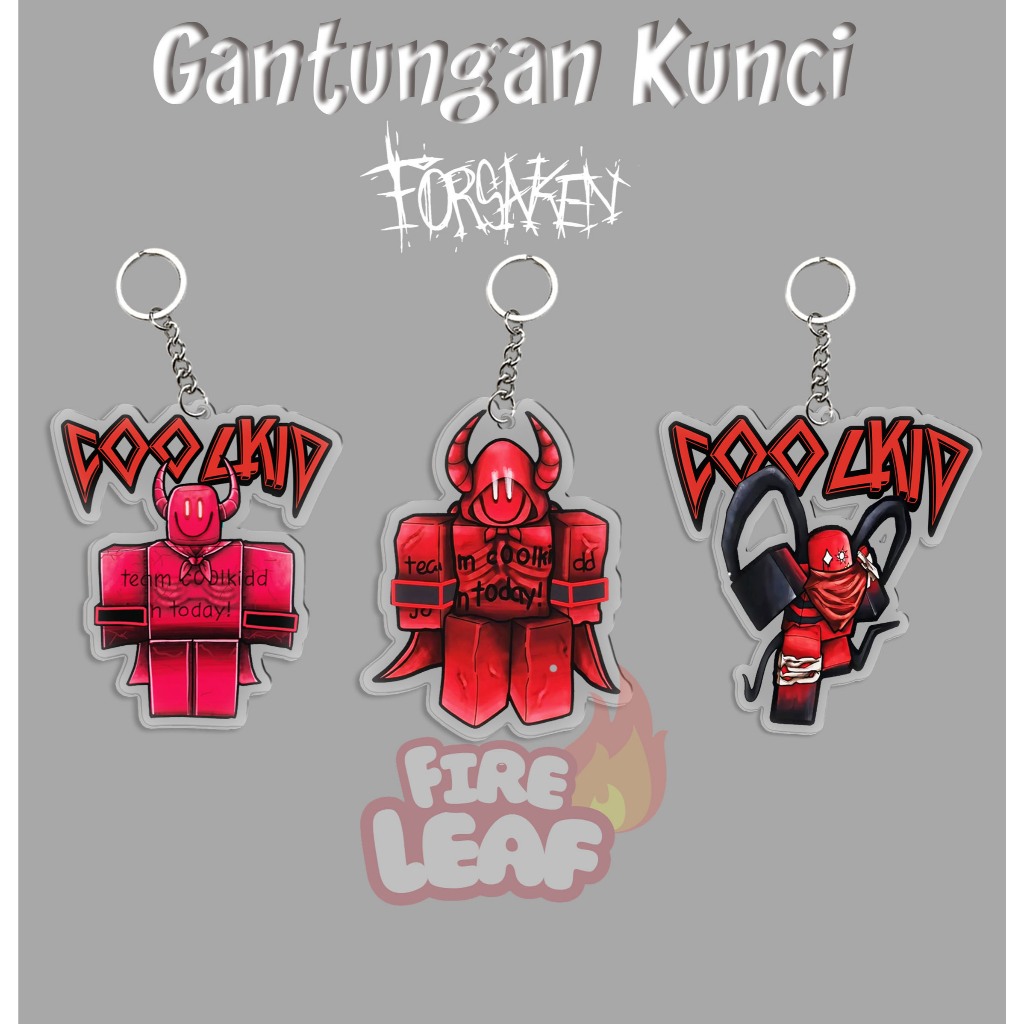 GANTUNGAN KUNCI AKRILIK ROBLOX FORSAKEN COOLKID MILESTONE 4 / KEYCHAIN GANCI ROBLOX KEREN