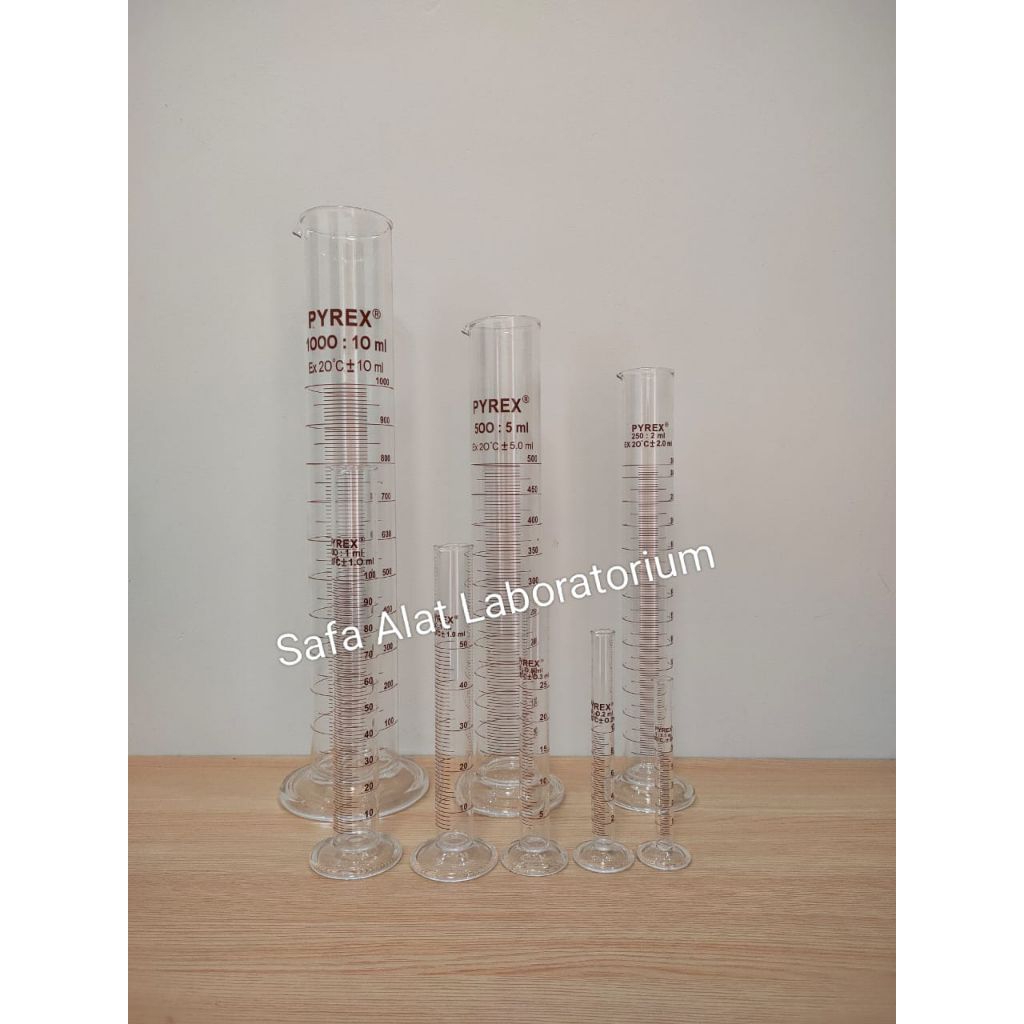 Gelas Ukur Pyrex 1000ml Gelas Takar 500ml Measuring Cylinder Pyrex