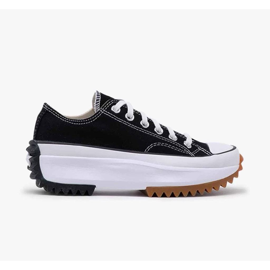 CONVERSE Run Star Hike Canvas Platform Unisex Sneakers - Black/White/Gum CON168816C