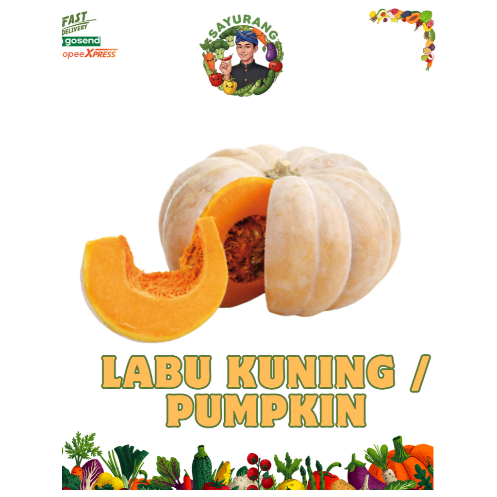 Labu Kuning / Pumpkin   - Sayur Sayuran - Bandung Instant ( 2 Jam Sampai )