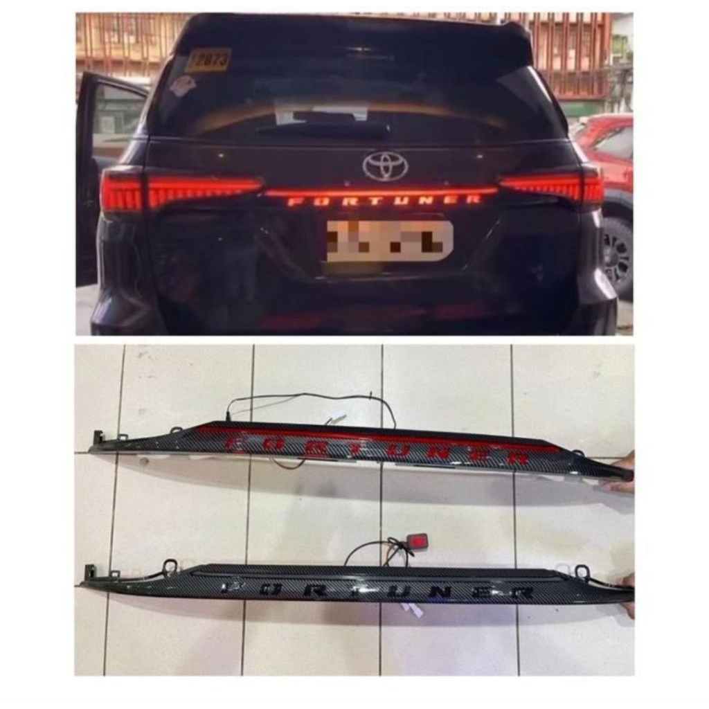 Trunklid carbon fortuner 2016-2025 led