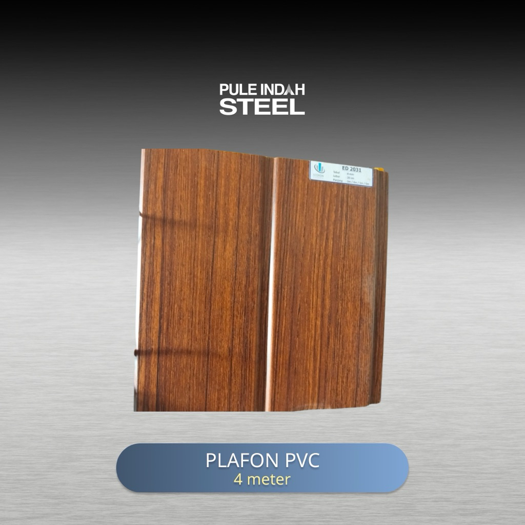 Plafon PVC Coklat | 4 meter