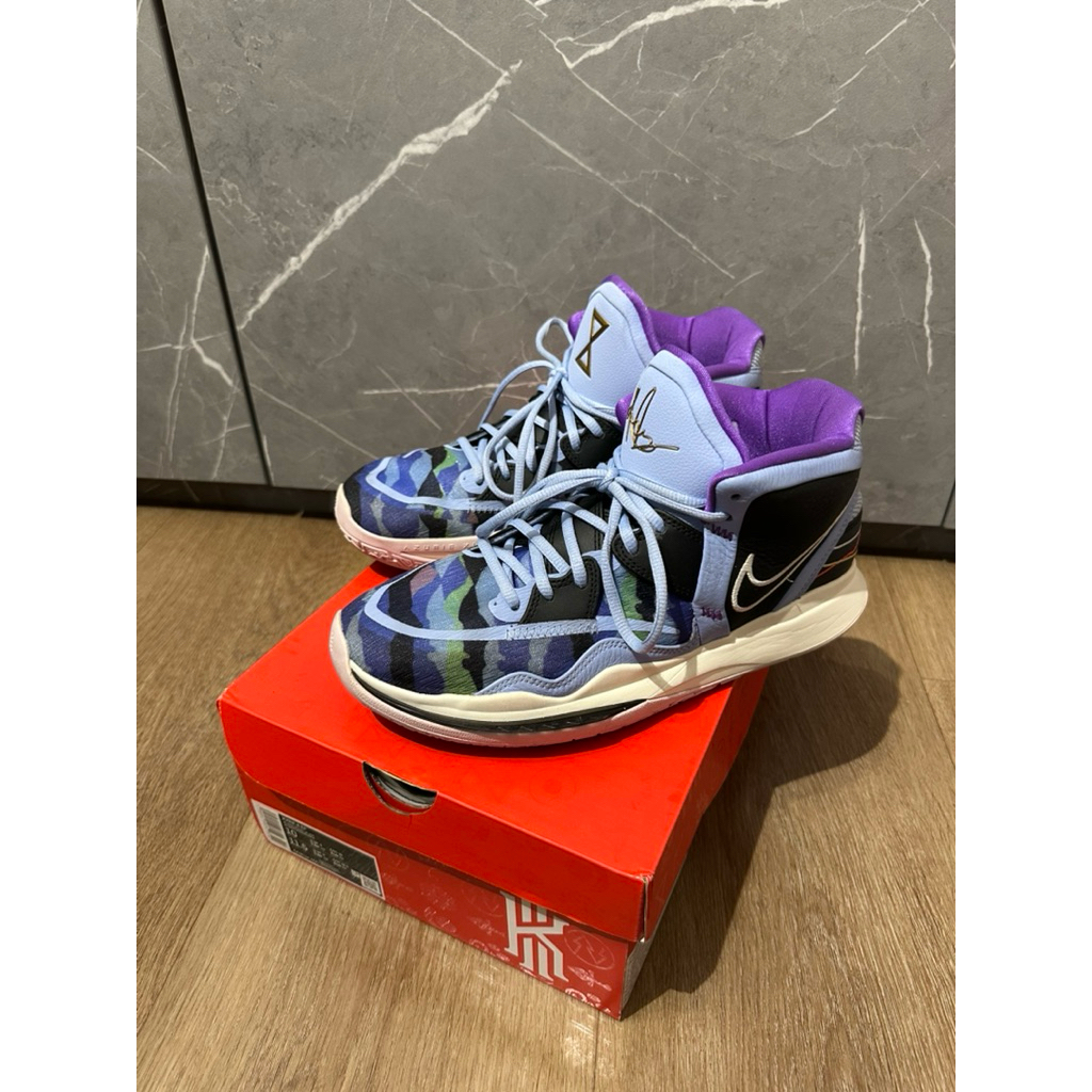 Sepatu Basket Nike KYRIE 8 EP Aluminum Sail Black Size 44