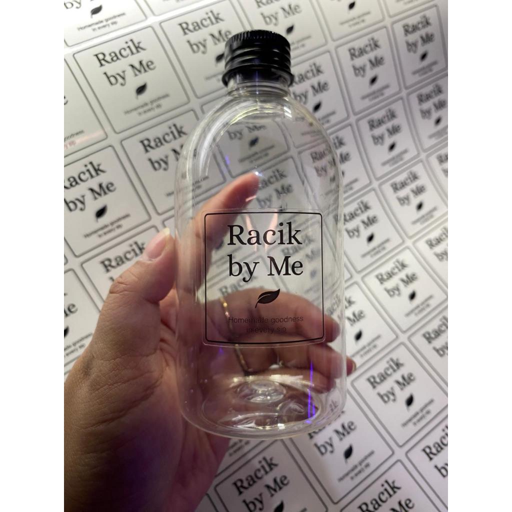 STL / 260pcs Stiker Custom Label Transparan  - Stiker Transparan Label Kemasan Makanan Minuman