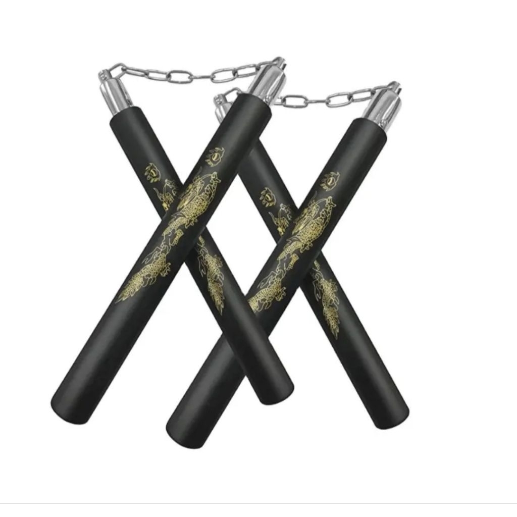 NUNCHAKU DOUBLE DRAGON/STIK DOUBLE DRAGON/STIK RUYUNG KAYU DRAGON
