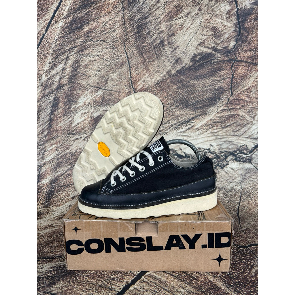 ( Size 41 ) Converse CT Ox Black White  ( Custom Boots Vibram )