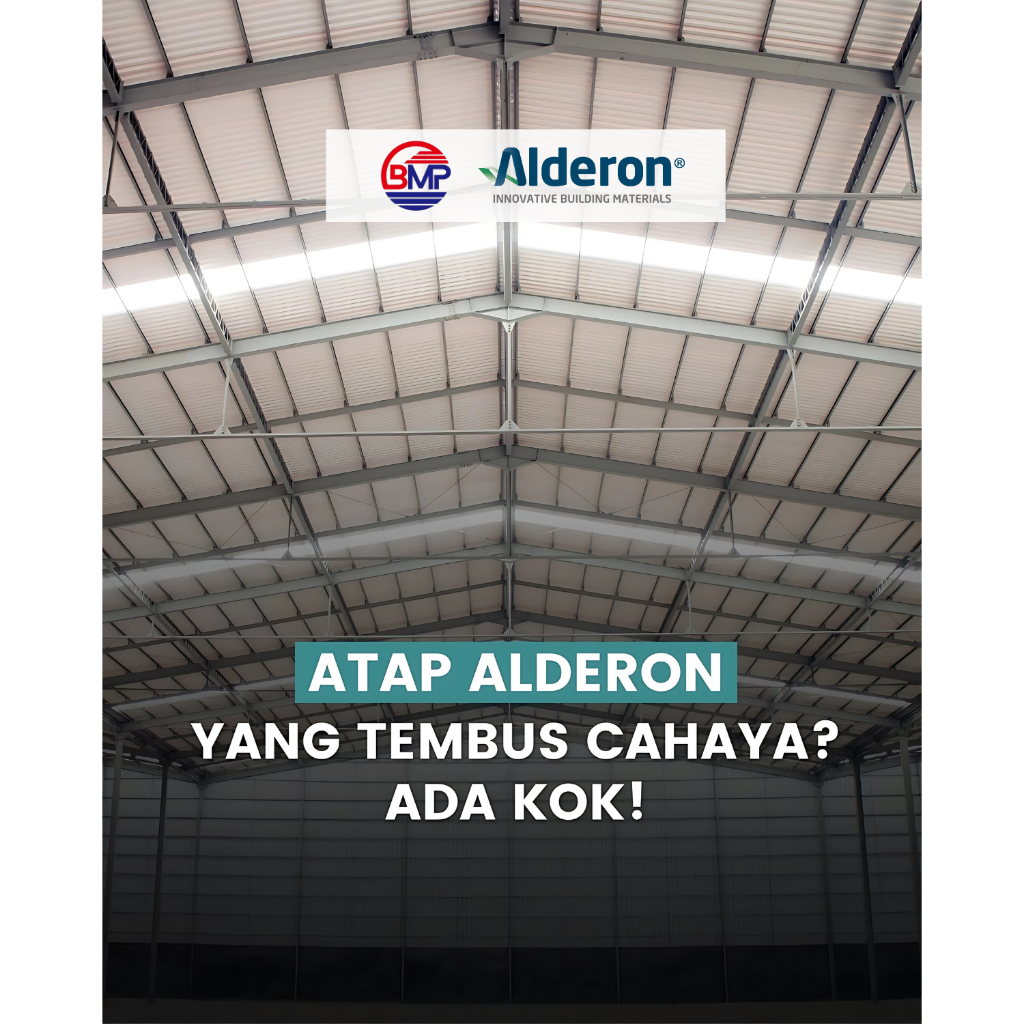 Alderon Atap Alderon TE 1.2mm Profil Trimdeck Modern Minimalis PVC Transparan