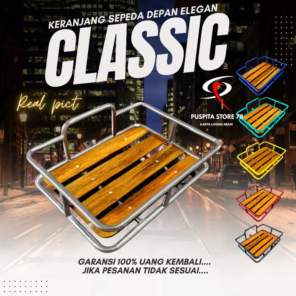 KERANJANG DEPAN SEPEDA ORIGINAL UNIVERSAL PNP MTB MINION FIXIE MINIVELO 27.5 20 INCHIE INCHI SEPEDA 