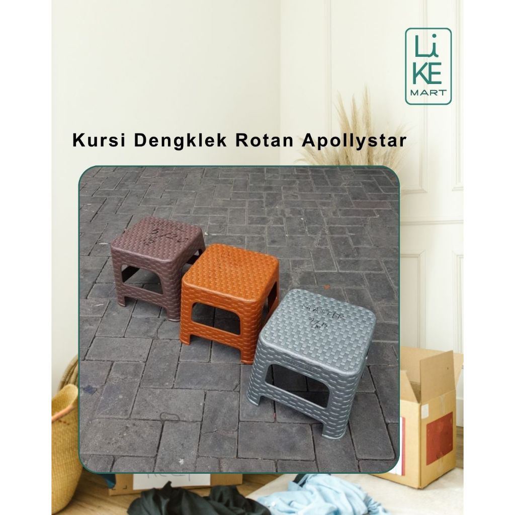 Dengklek Plastik Kursi Pendek Kursi Jongkok