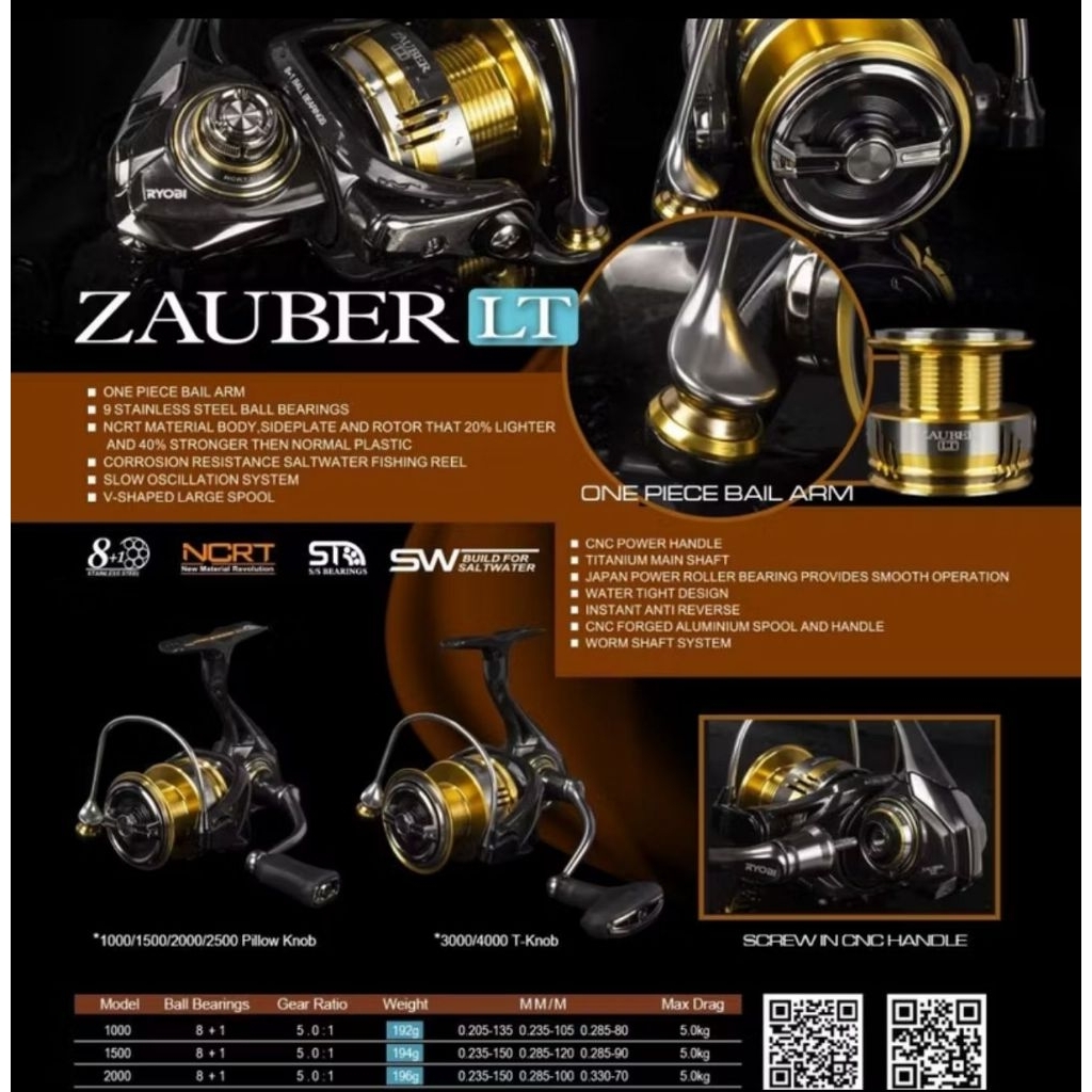 Reel RYOBI ZAUBER LT 2000/3000 HP