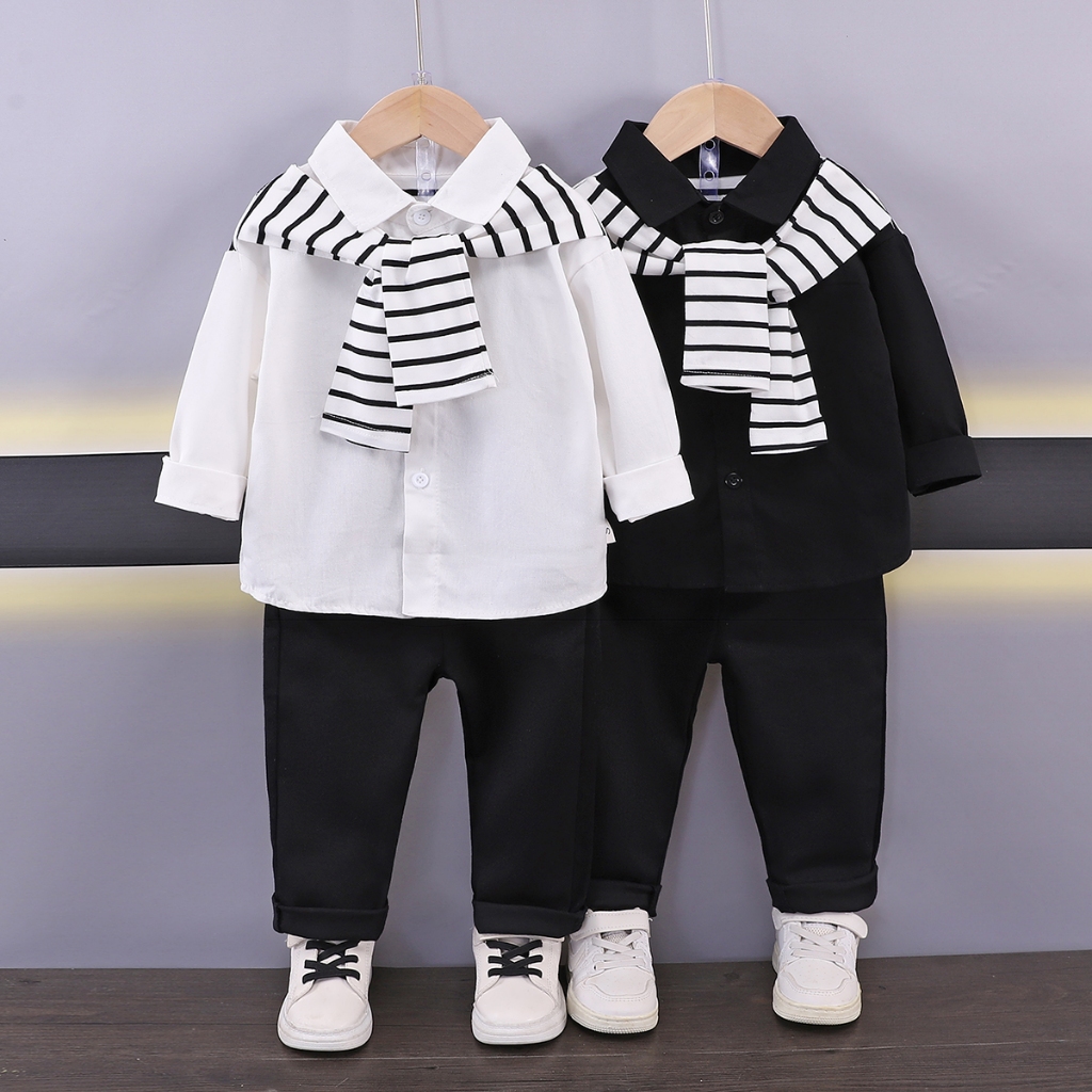 SETELAN KEMEJA NATAL ANAK LAKI-LAKI TERBARU / SET KEMEJA ANAK LAKI LAKI MODEL KEKINIAN / SETELAN BAJ