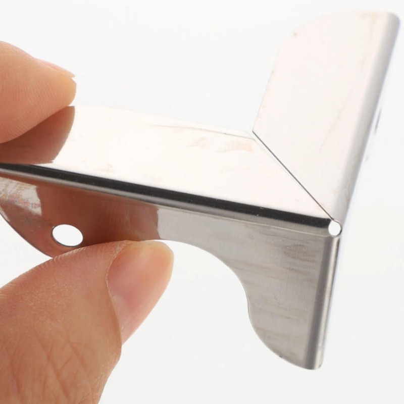 Siku L Pojok Hardcase Bracket Sudut 2 Lubang Siku Rak Penyambung Kayu Alat Penguat Furniture dan