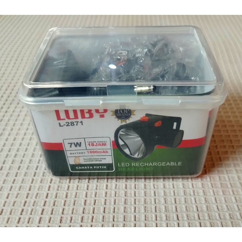 Senter kepala luby 7 watt