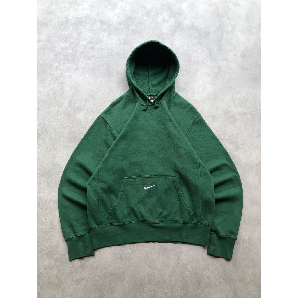 Vintage Nike Center Pocket Hoodie Green