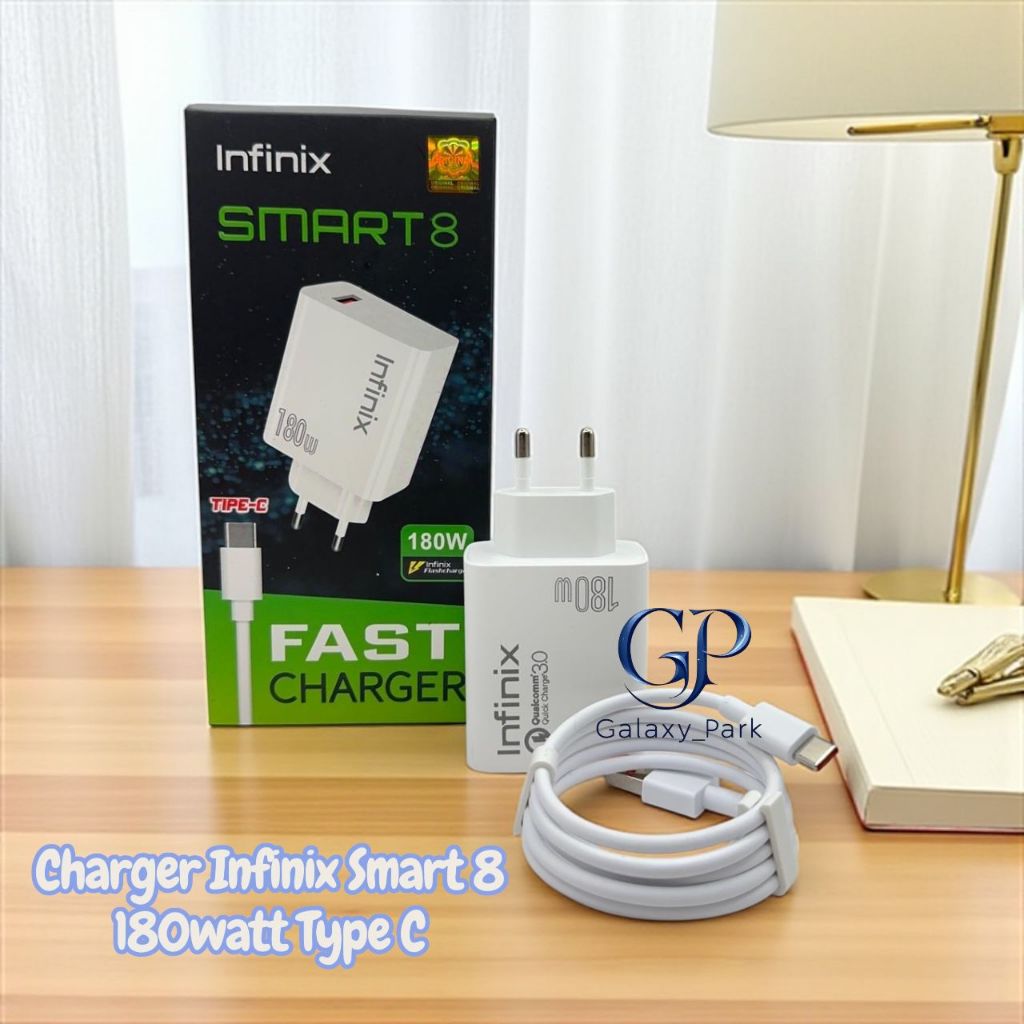 Charger infinix smart8 5G 180W Ori Support FastCharging kompatible semua hp smartphone android Terla