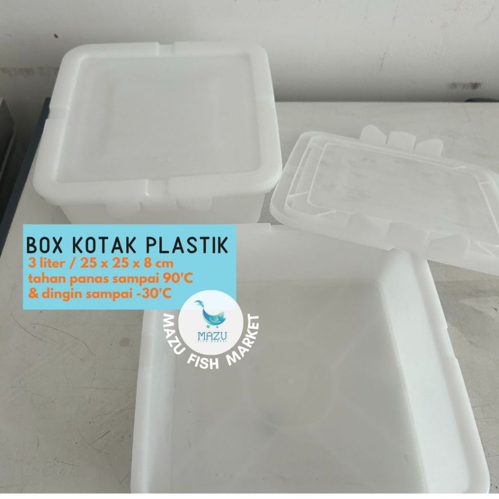 Box kotak plastik tebal ada tutup