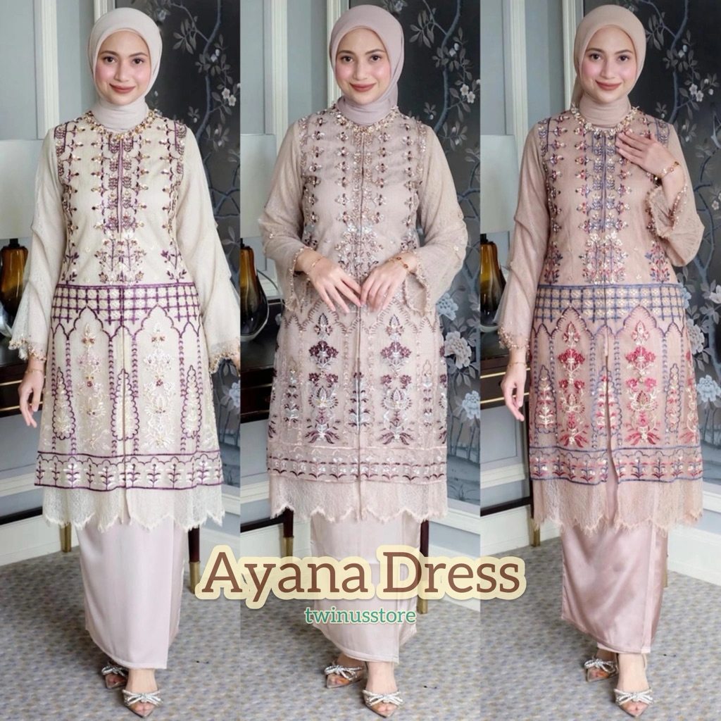 STL Sarah The Label AYANA SERIES SET KEBAYA | AMIRA DRESS |  Tunik Camilla Kebaya Gamis Lamaran Wisu