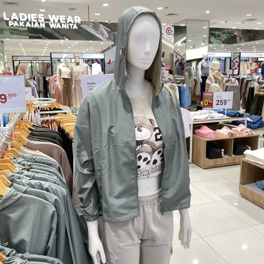 Nevada jaket parasut wanita original