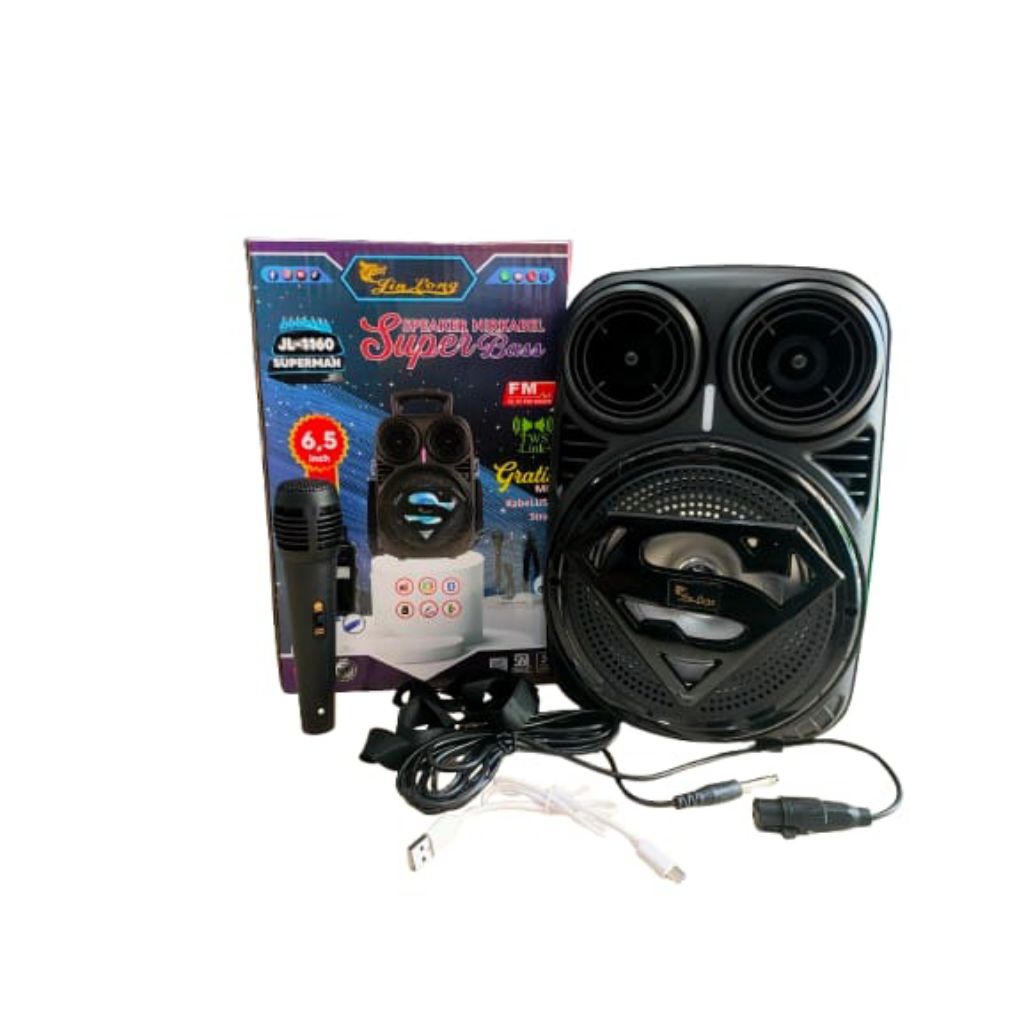JIN LONG SPEAKER JL-1160 SUPERMEN WIRELESS 6,5 INCH
