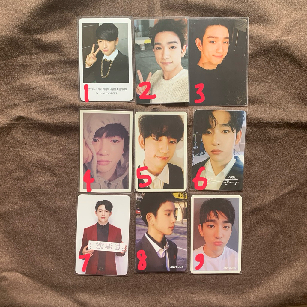 PHOTOCARD PC GOT7 JINYOUNG