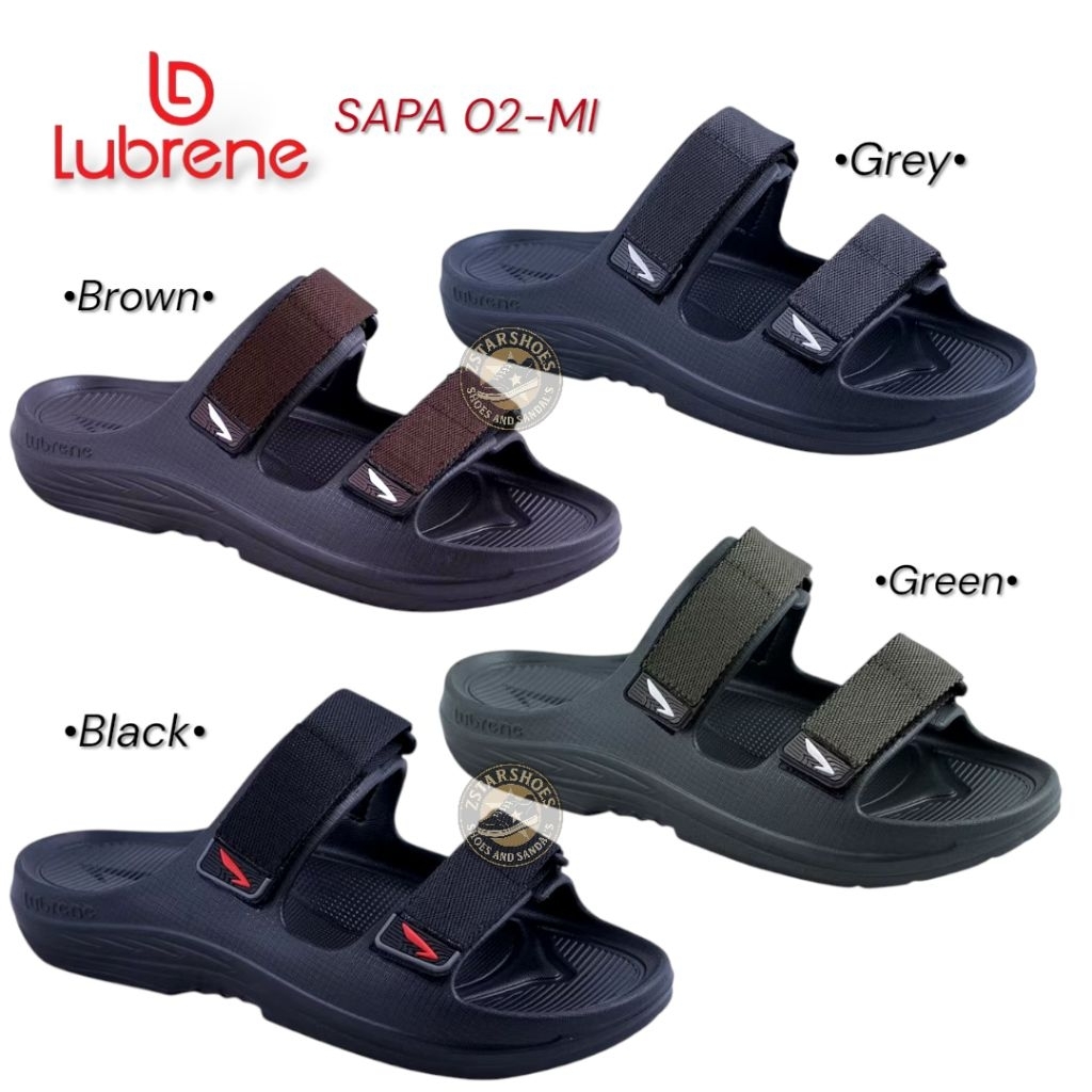 LUBRENE SAPA 02-MI Sandal Slide Pria Ringan Nyaman Digunakan Berkualitas Original