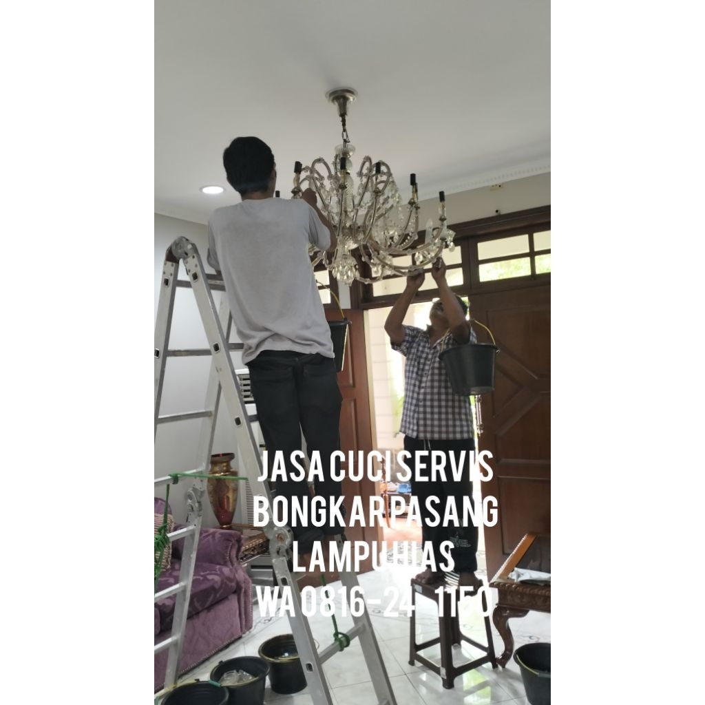 JASA SERVICE PASANG LAMPU GANTUNG