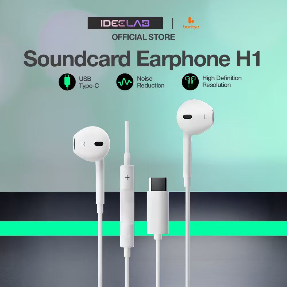 IDEELAB&Bonkyo KS01 Headphone Sound Card Karaoke System, featuring real-time reverb, voice changer a