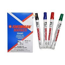 SPIDOL G12 SNOWMAN MARKER / SPIDOL PERMANEN SNOWMAN 1 PACK