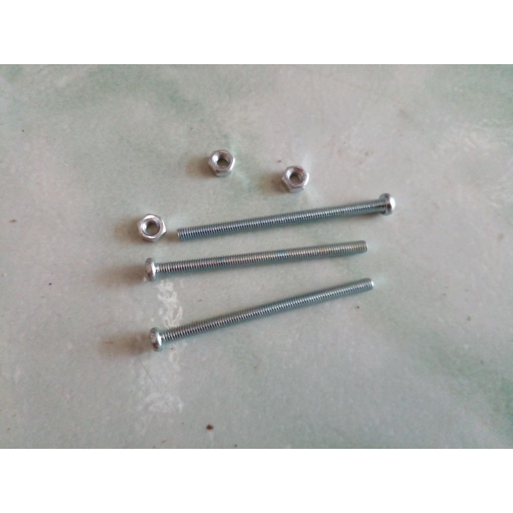 baut 3mm panjang 4.5cm 3pcs mur