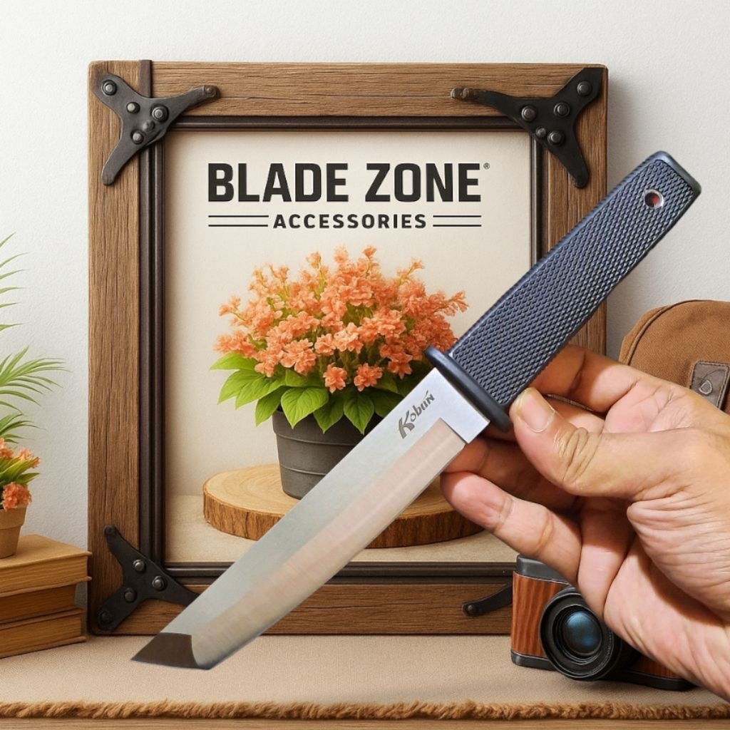 Pisau Survival Outdoor Kobun Kydex Solid Ergonomis Include Sarung