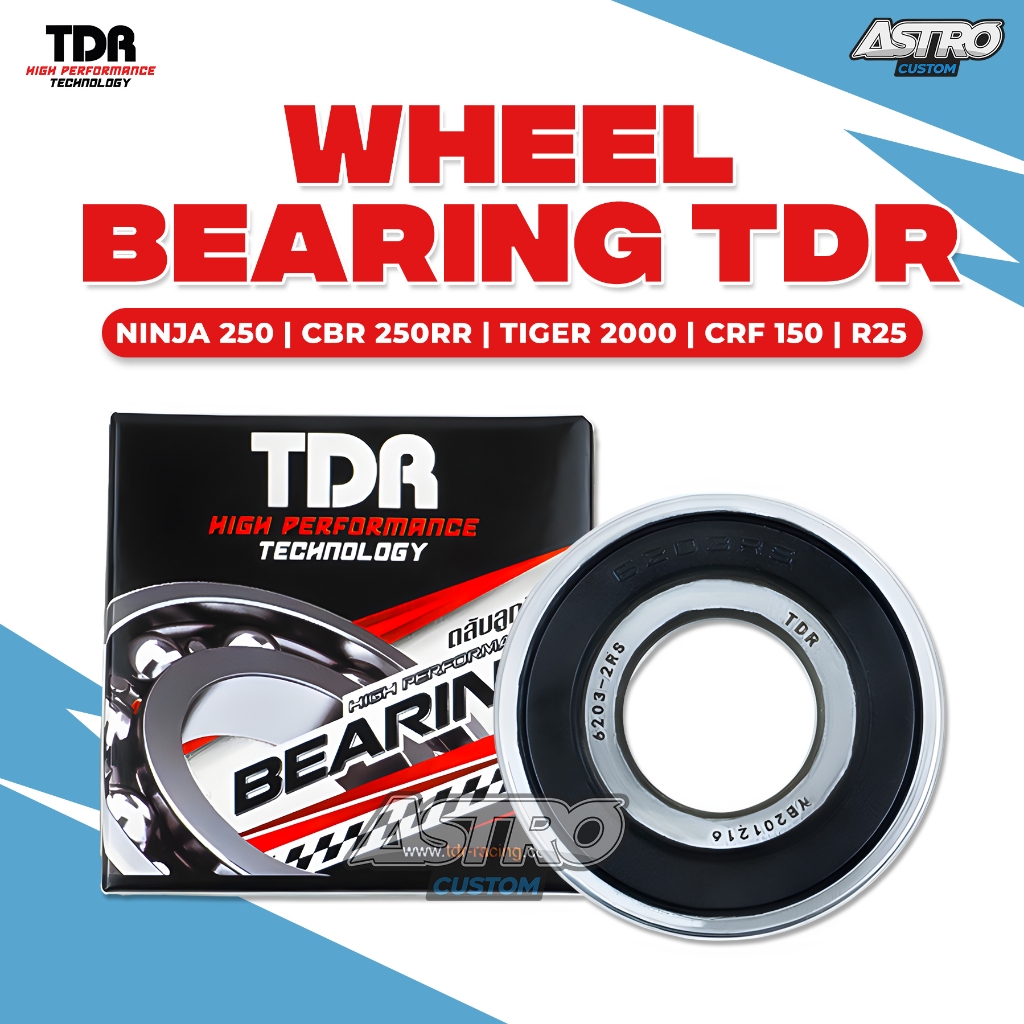 Bearing Laher Ninja 250 CBR 250RR Tiger 2000 CRF 150 MT25 R25 6203 2RS Wheel Bering Klaher