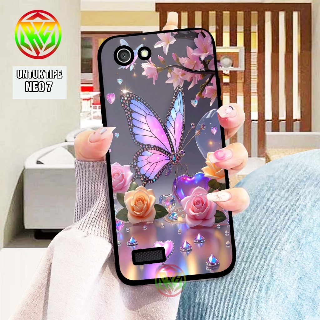 Case Oppo Neo 7 - Motif Terbaru Hardcase Glass Kilau New Case Glossy casing Hp Oppo Neo 7 [Motif Aes