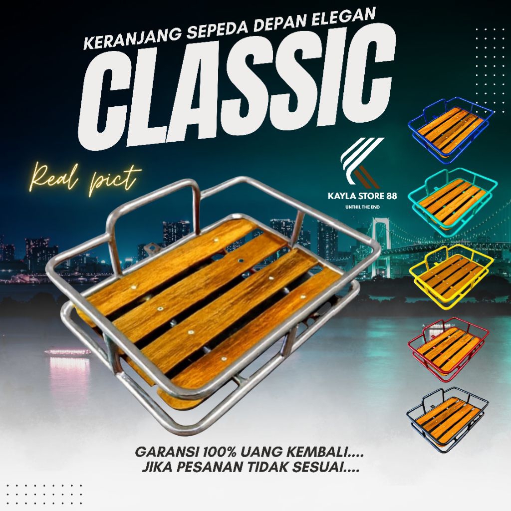 KERANJANG DEPAN SEPEDA ORIGINAL UNIVERSAL PNP MTB MINION FIXIE MINIVELO 27.5 20 INCHIE INCHI SEPEDA 