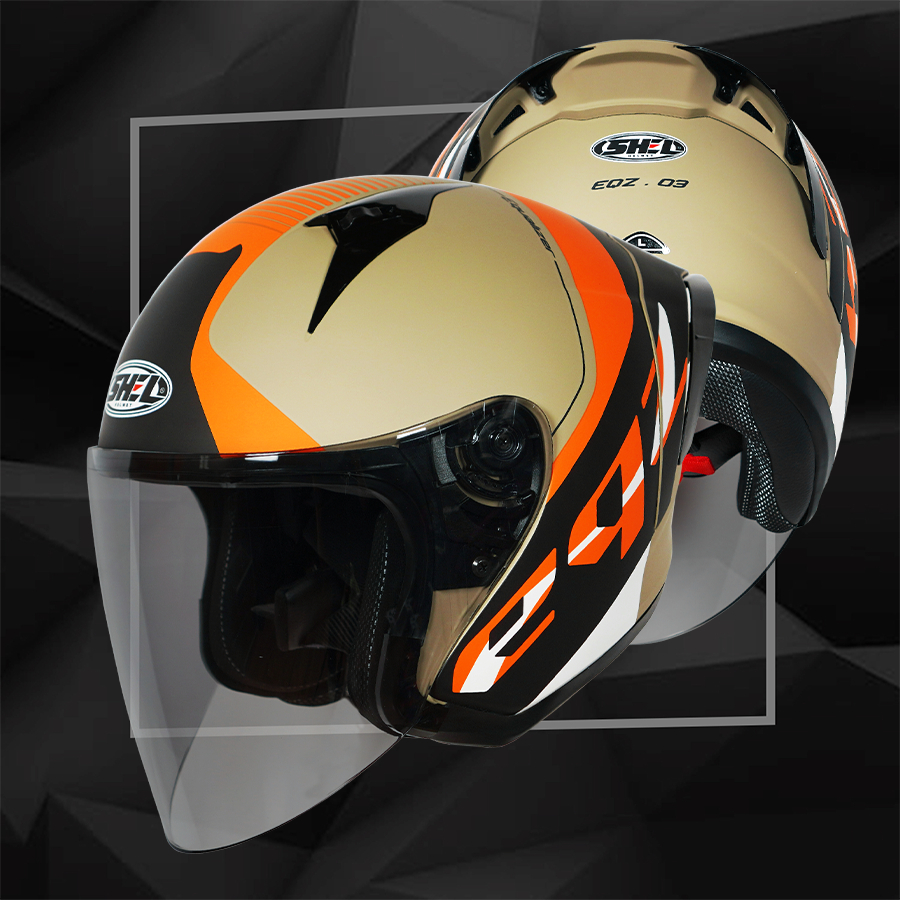 SHEL Motif Eqz 03 - Helm Half Face  | SHEL | Equalizer | Shel Equalizer | Shel Motif | Helm Motif | 