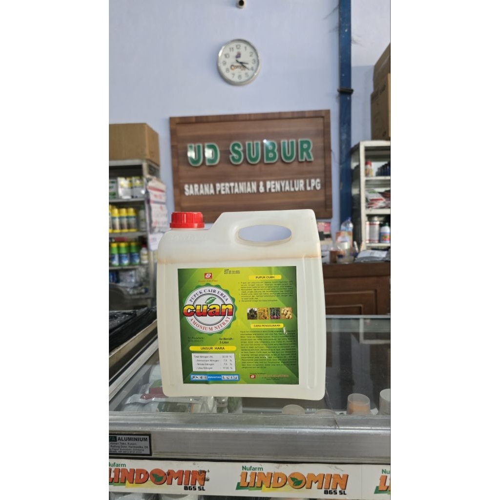 Pupuk Cair Urea CUAN AMONIUM NITRAT (Berat bersih: 5Liter).