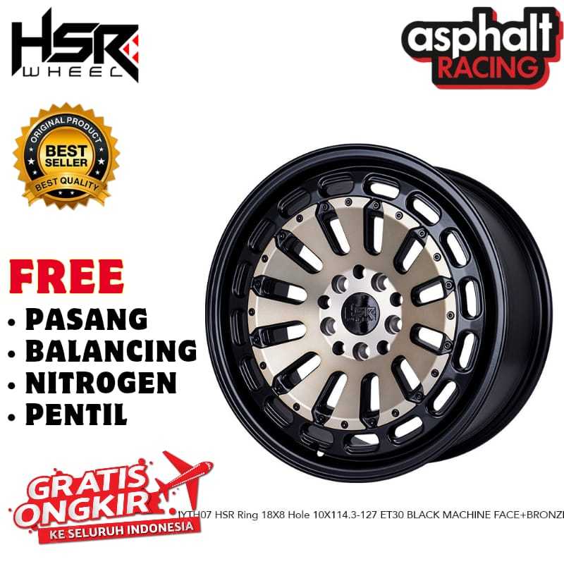 Velg Mobil Ring 18 HSR MYTH 07 PCD 5X114,3/5X127 Untuk Wrangler Cheeroke Durango Grand Caravan DLL