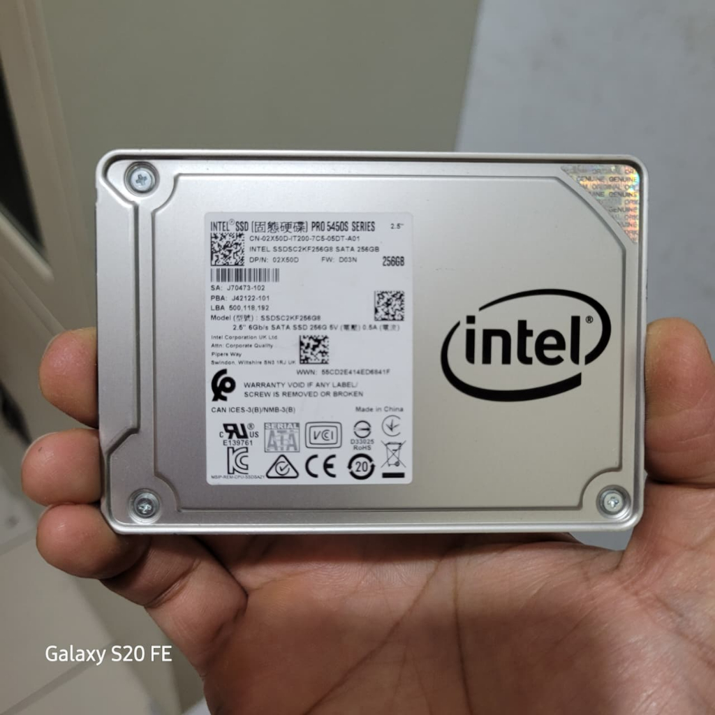 SSD Sata Intel 256Gb