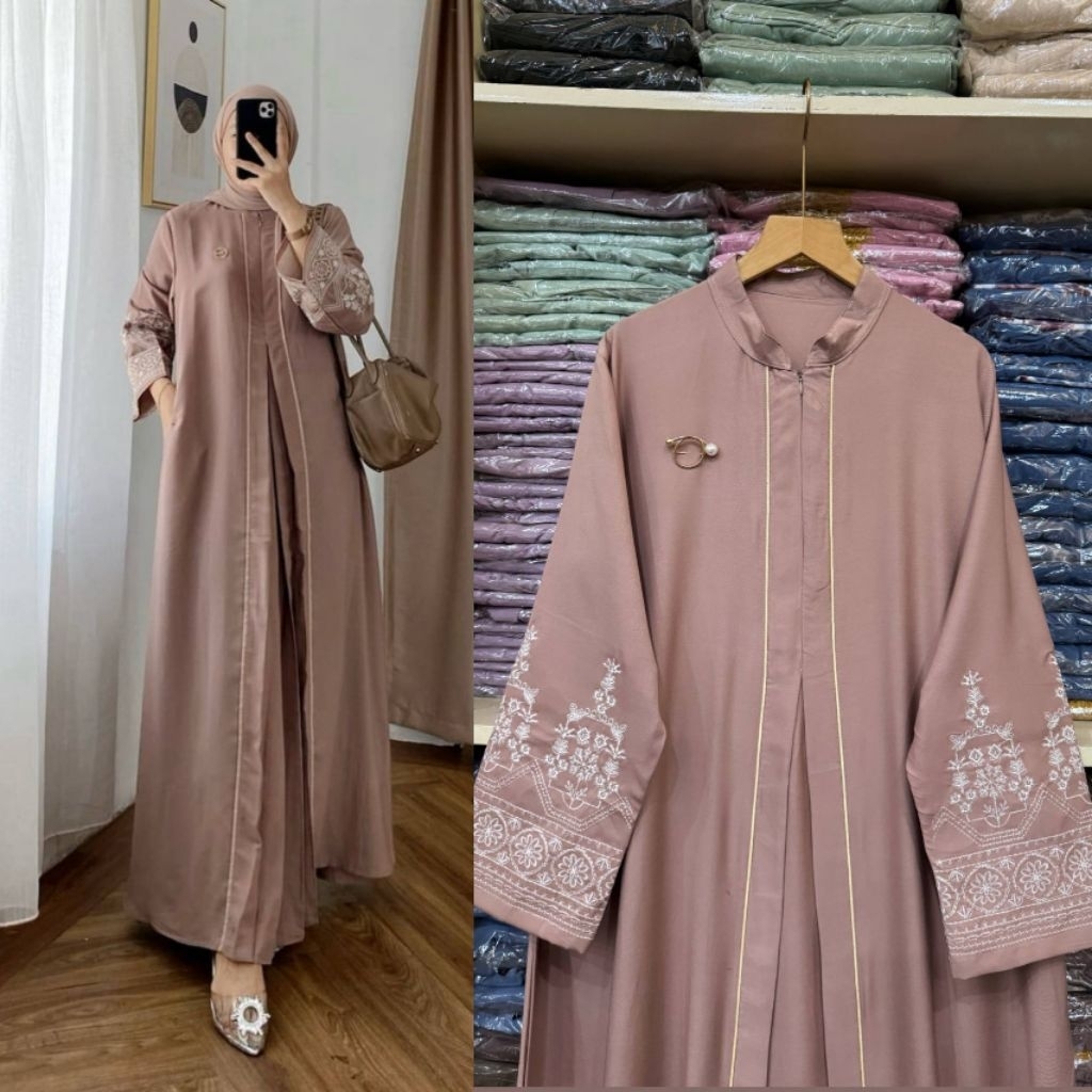 gamis abaya liora dress gamis kaftan muslimah terbaru