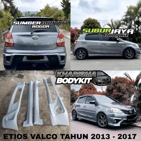 BODYKIT ETIOS VALCO TAHUN 2013 - 2017 FULL SET BODYKIT ETIOS VALCO MODEL TOM'S BODYKIT MOBIL ETIOS