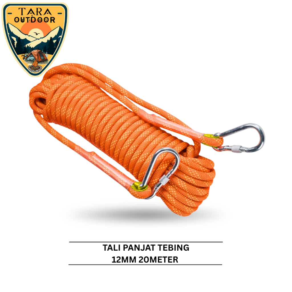 tali karmantel rescue paracord panjat tebing 12mm orange