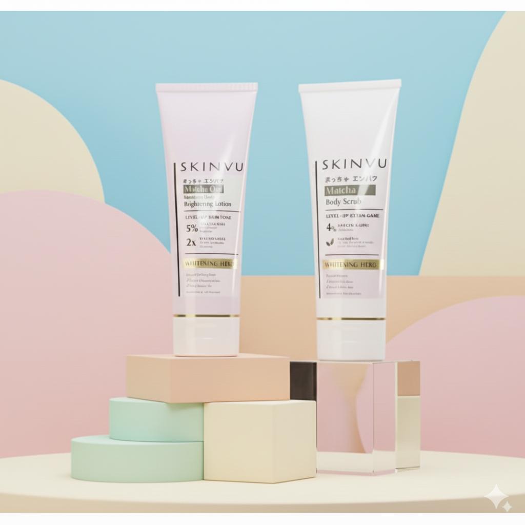 SKINVU WHITENING Body Lotion Serum Infused - Skinvu Body Lotion Skinvu Mencerahkan Kulit Melembabkan