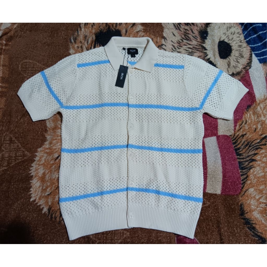 signore crochet shirt short sleeve